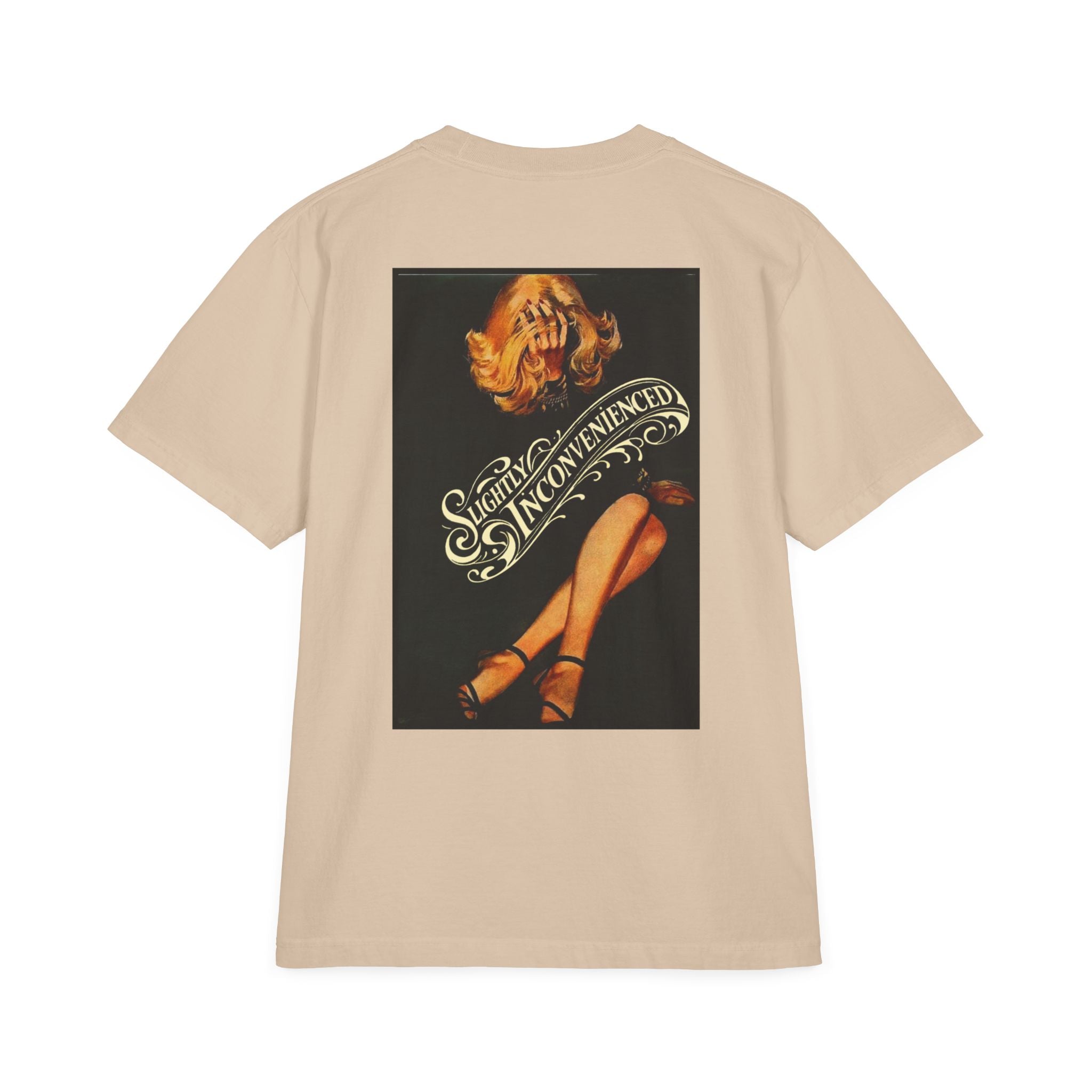 [Slightly Inconvenienced] Unisex Garment-Dyed Drop-Shoulder T-Shirt