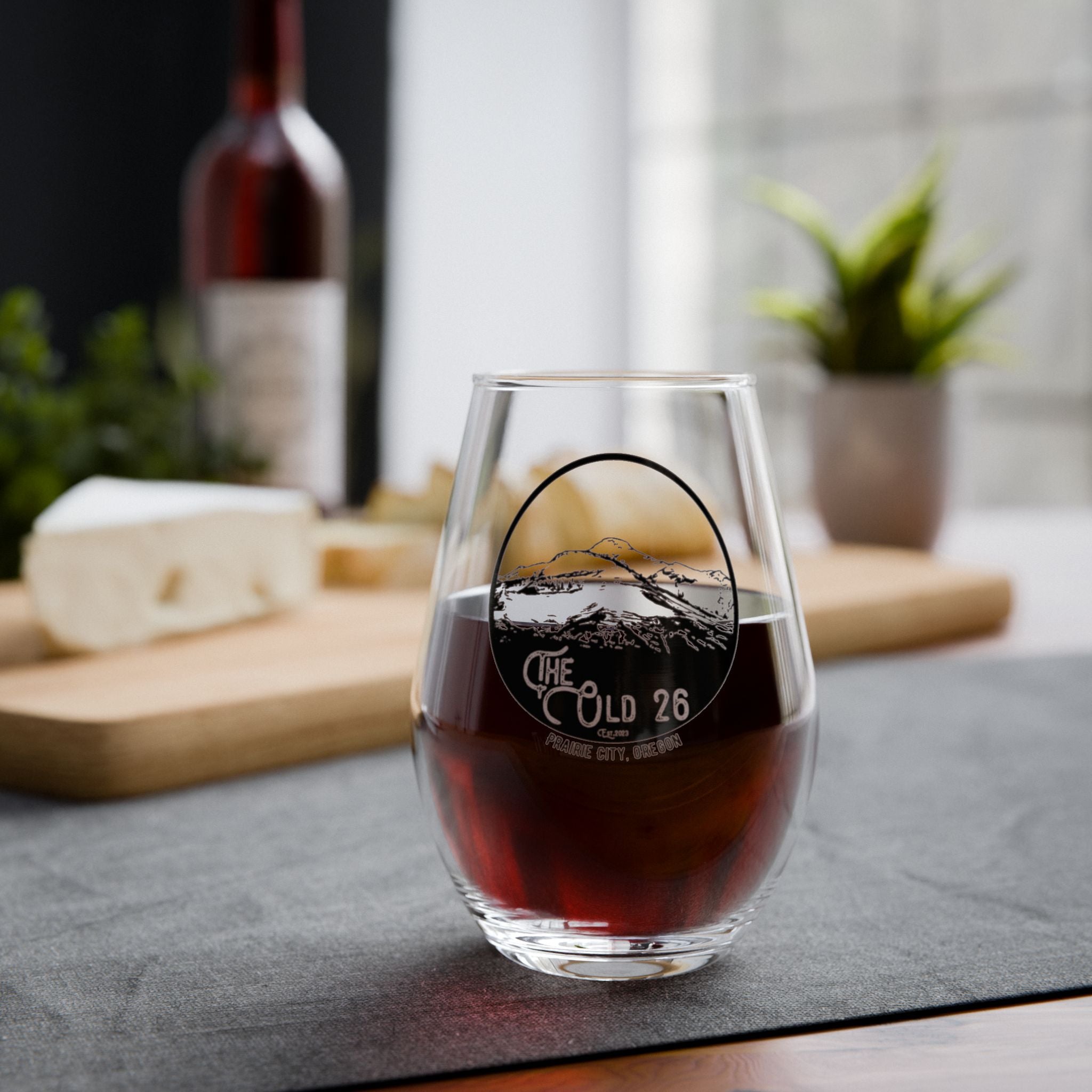 [The Old 26] Stemless Wine Glass, 11.75oz