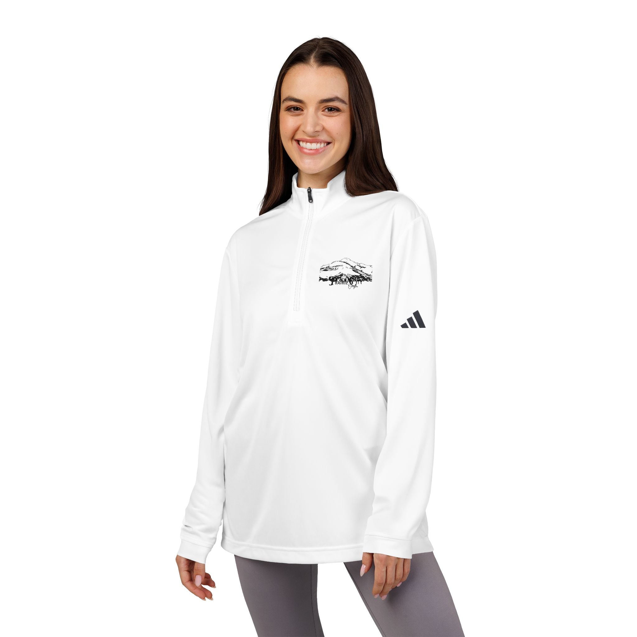 [Prairie City] adidas® Quarter-Zip Pullover (Embroidery)