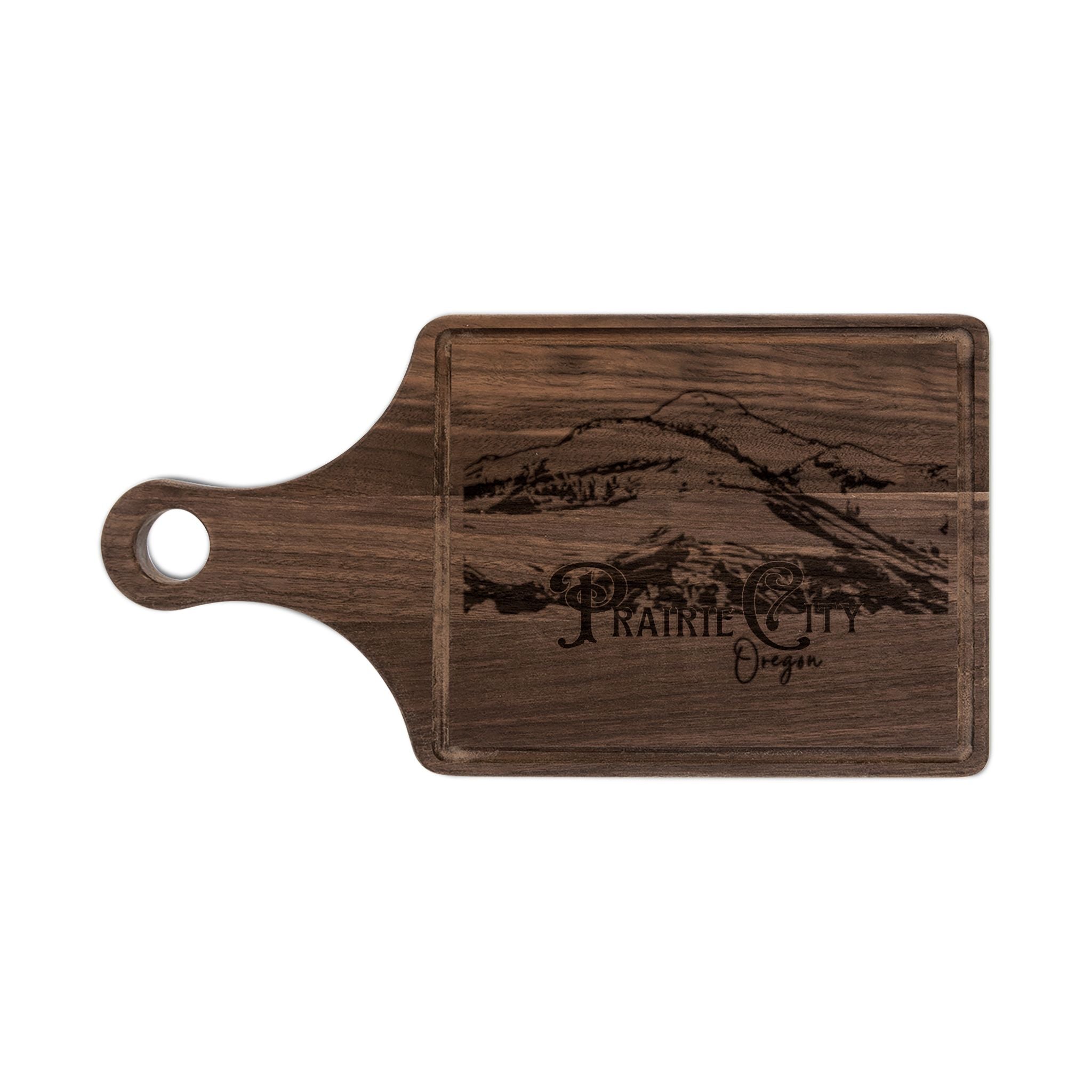 ]Prairie City]  Wooden Cutting Board (Engraving)