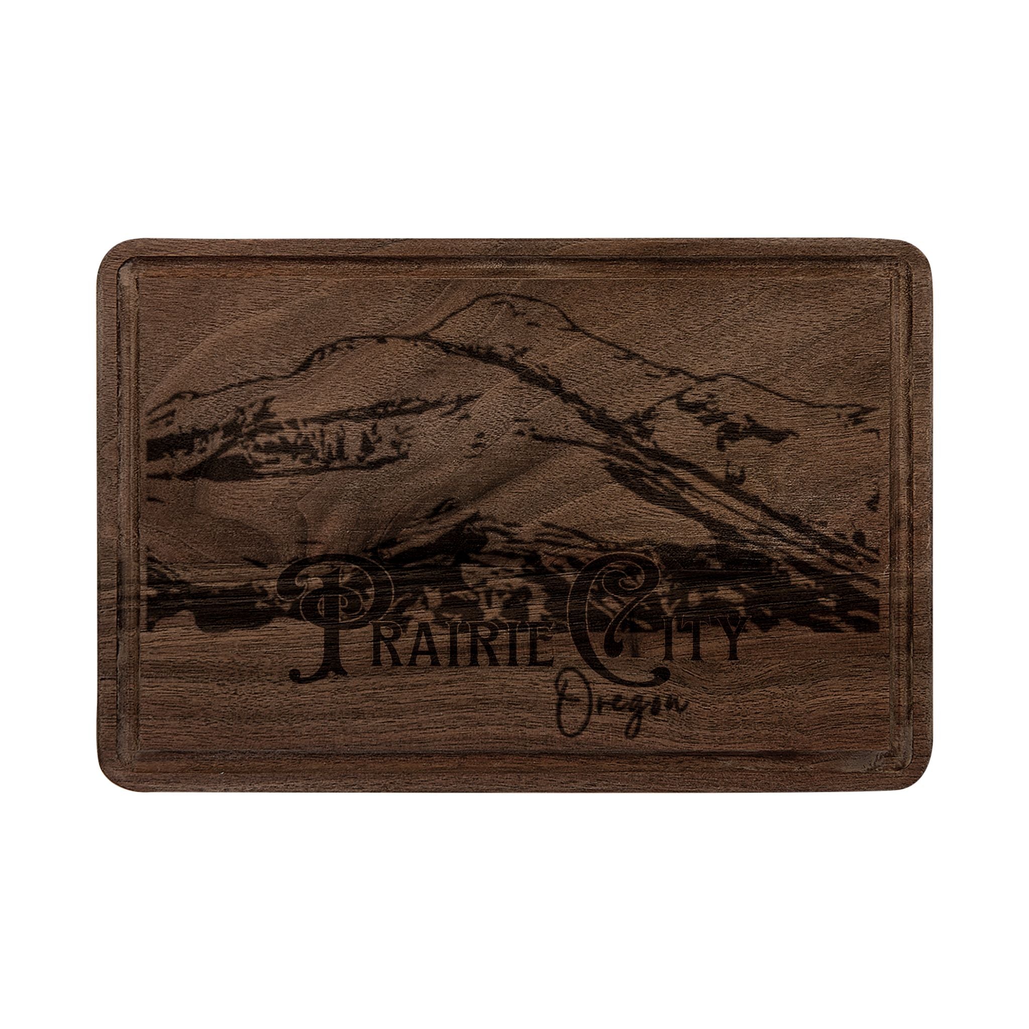 ]Prairie City]  Wooden Cutting Board (Engraving)