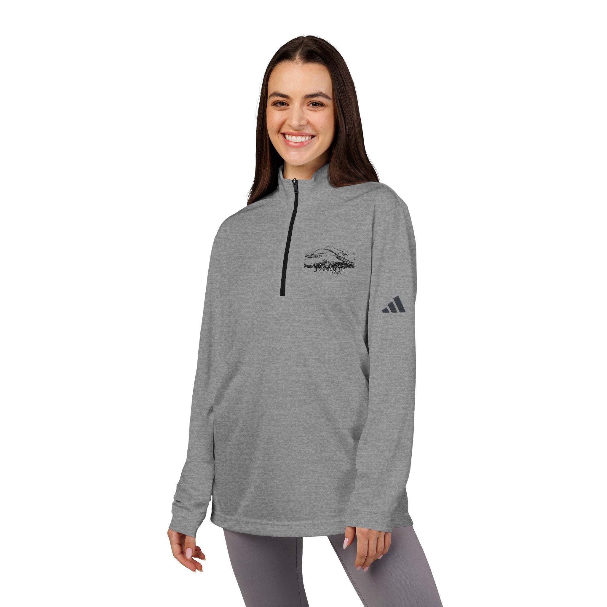 [Prairie City] adidas® Quarter-Zip Pullover (Embroidery)