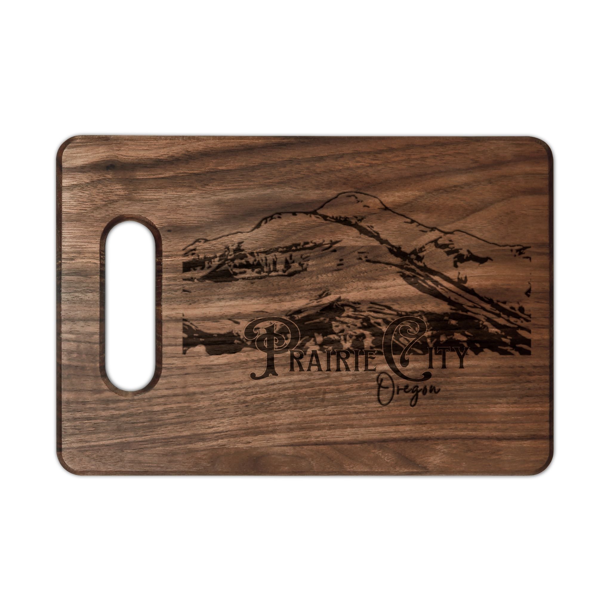 ]Prairie City]  Wooden Cutting Board (Engraving)