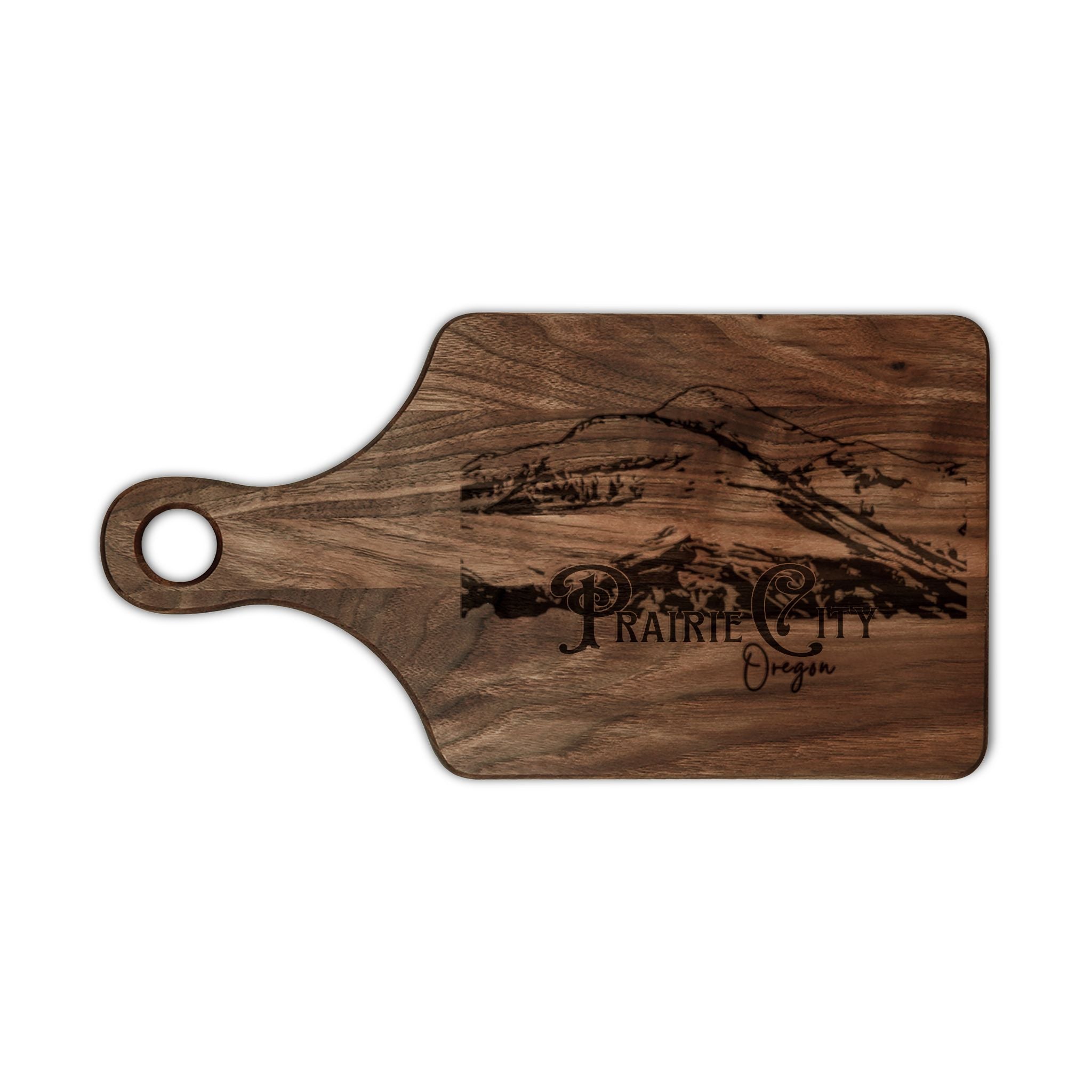 ]Prairie City]  Wooden Cutting Board (Engraving)