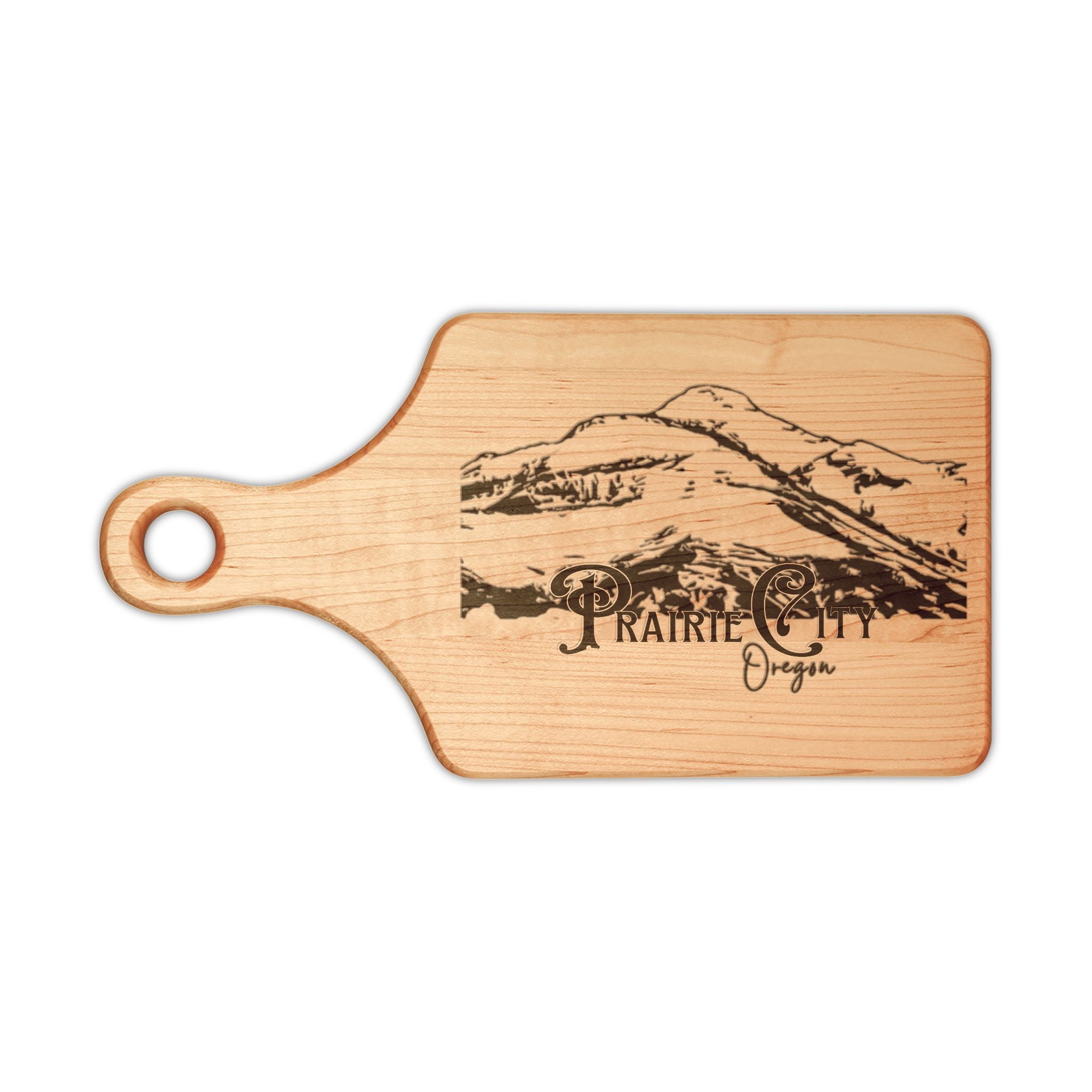 ]Prairie City]  Wooden Cutting Board (Engraving)