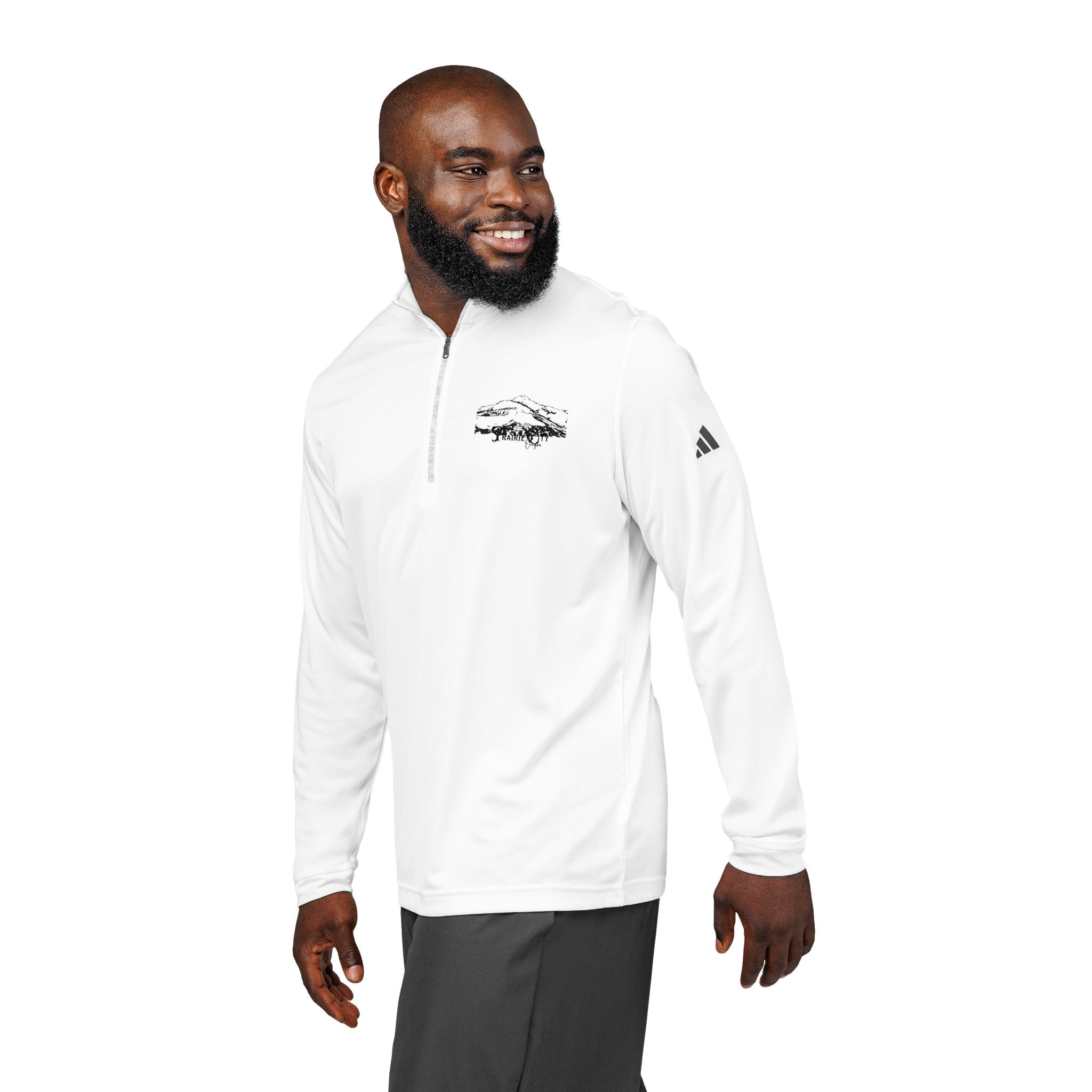 [Prairie City] adidas® Quarter-Zip Pullover (Embroidery)