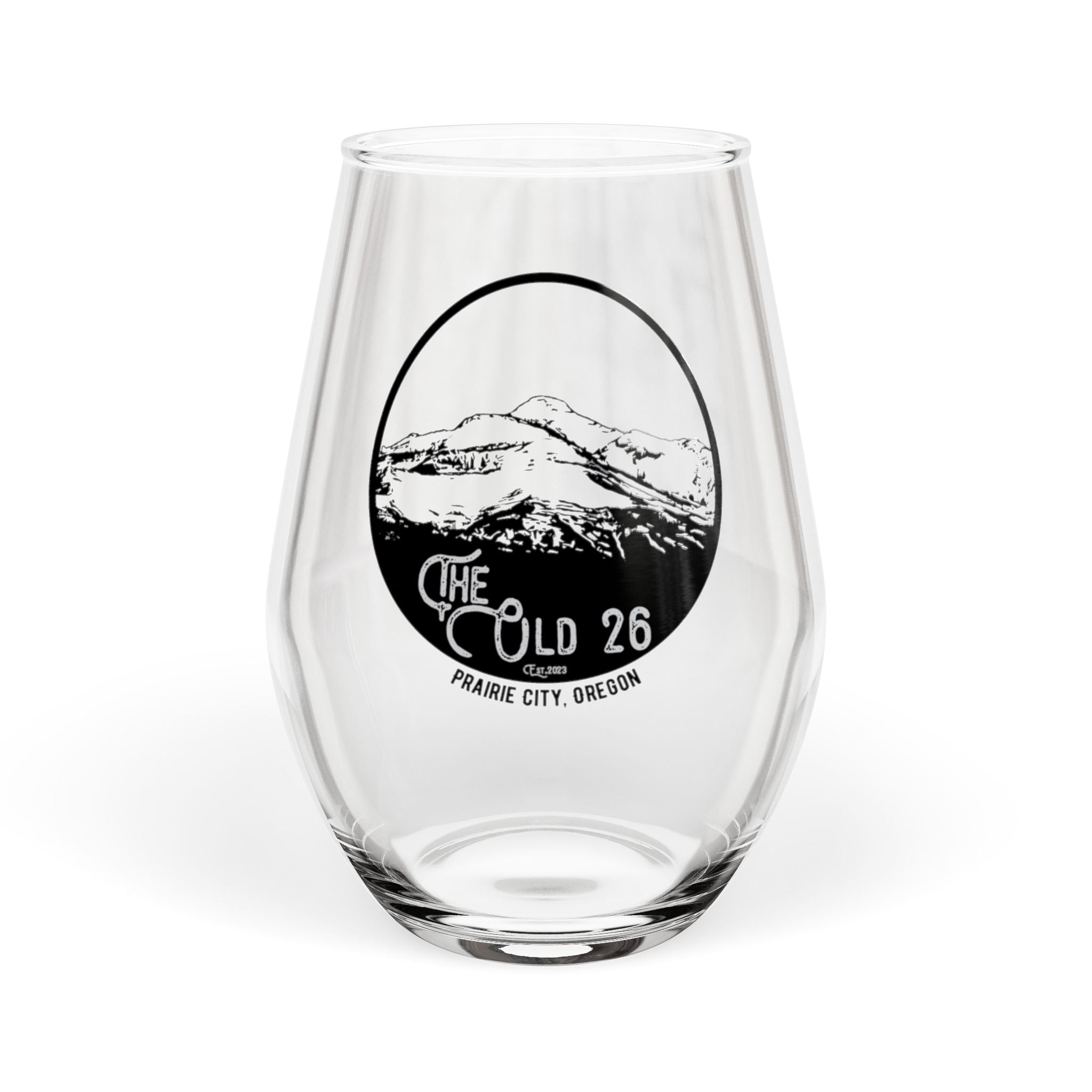 [The Old 26] Stemless Wine Glass, 11.75oz