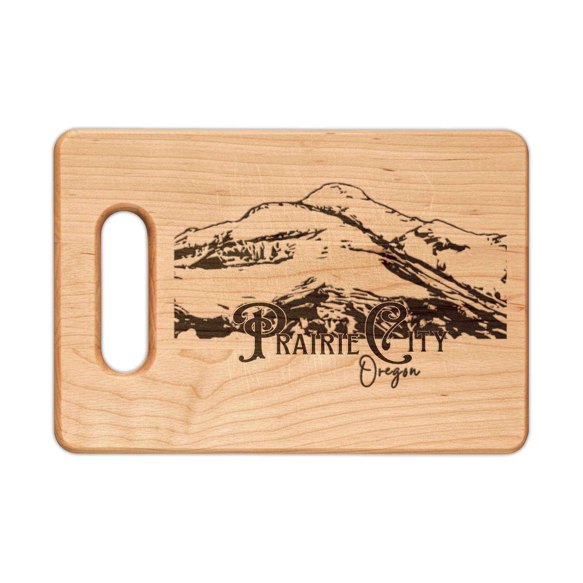 ]Prairie City]  Wooden Cutting Board (Engraving)
