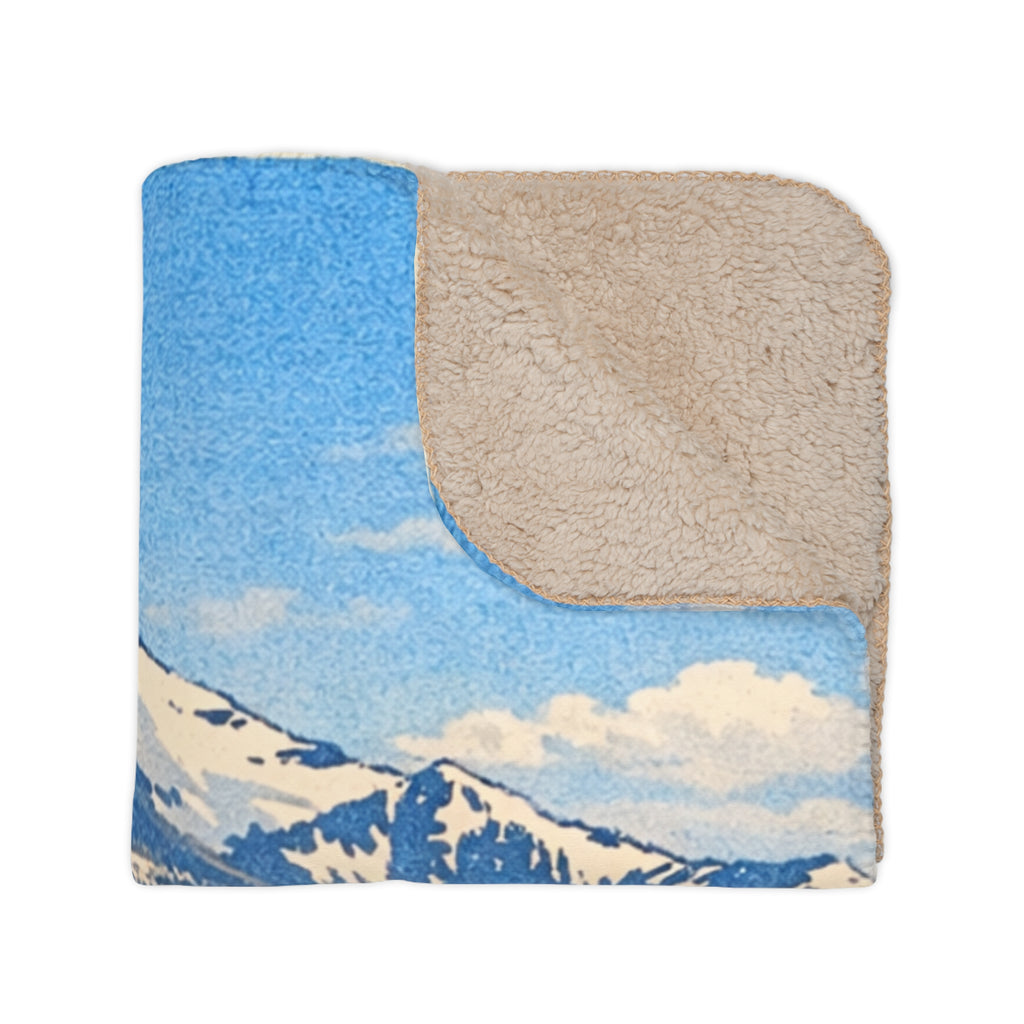 [Prairie City] Tan Sherpa Blanket