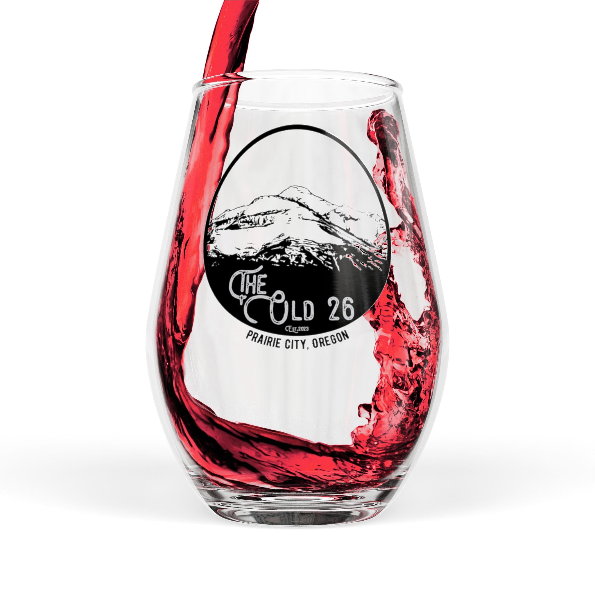 [The Old 26] Stemless Wine Glass, 11.75oz