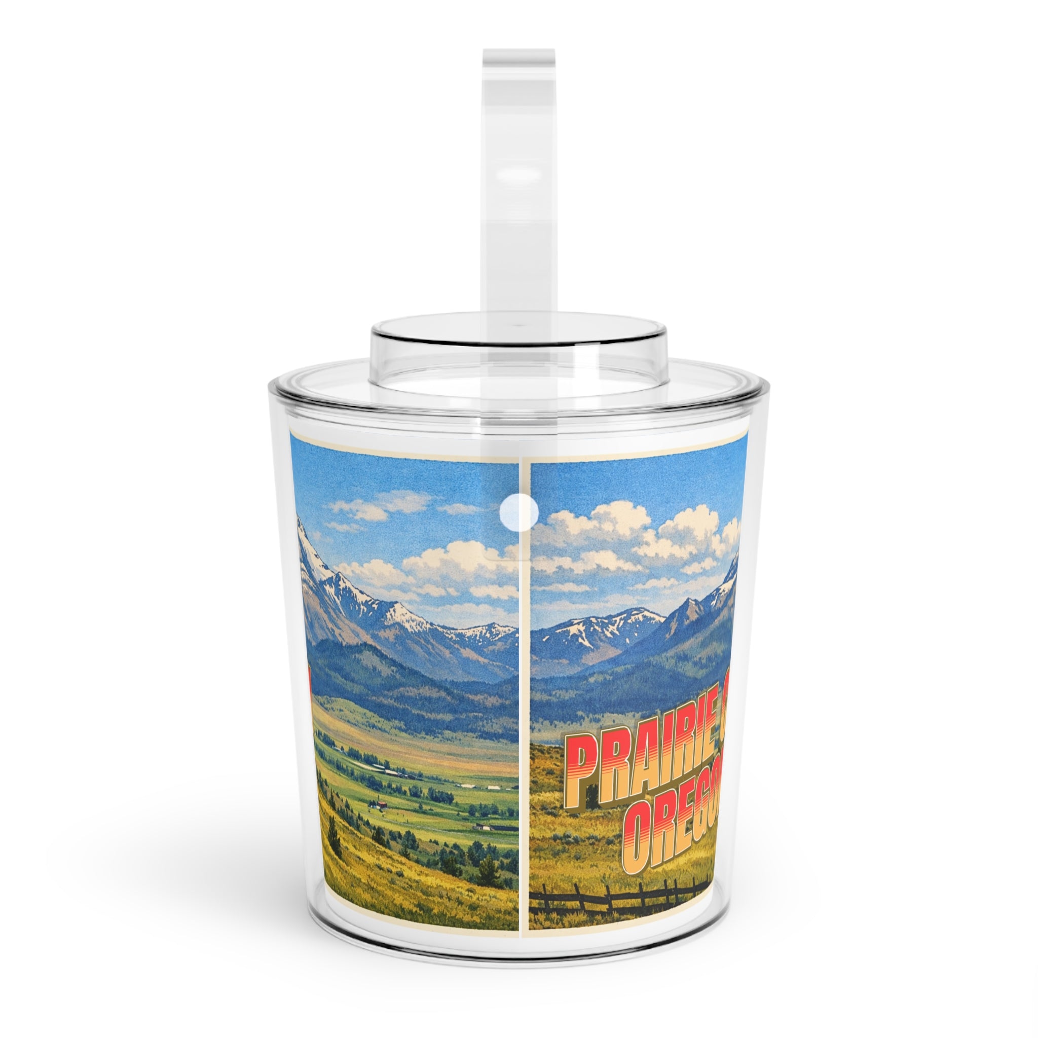 [Prairie City] Ice Bucket with Tongs