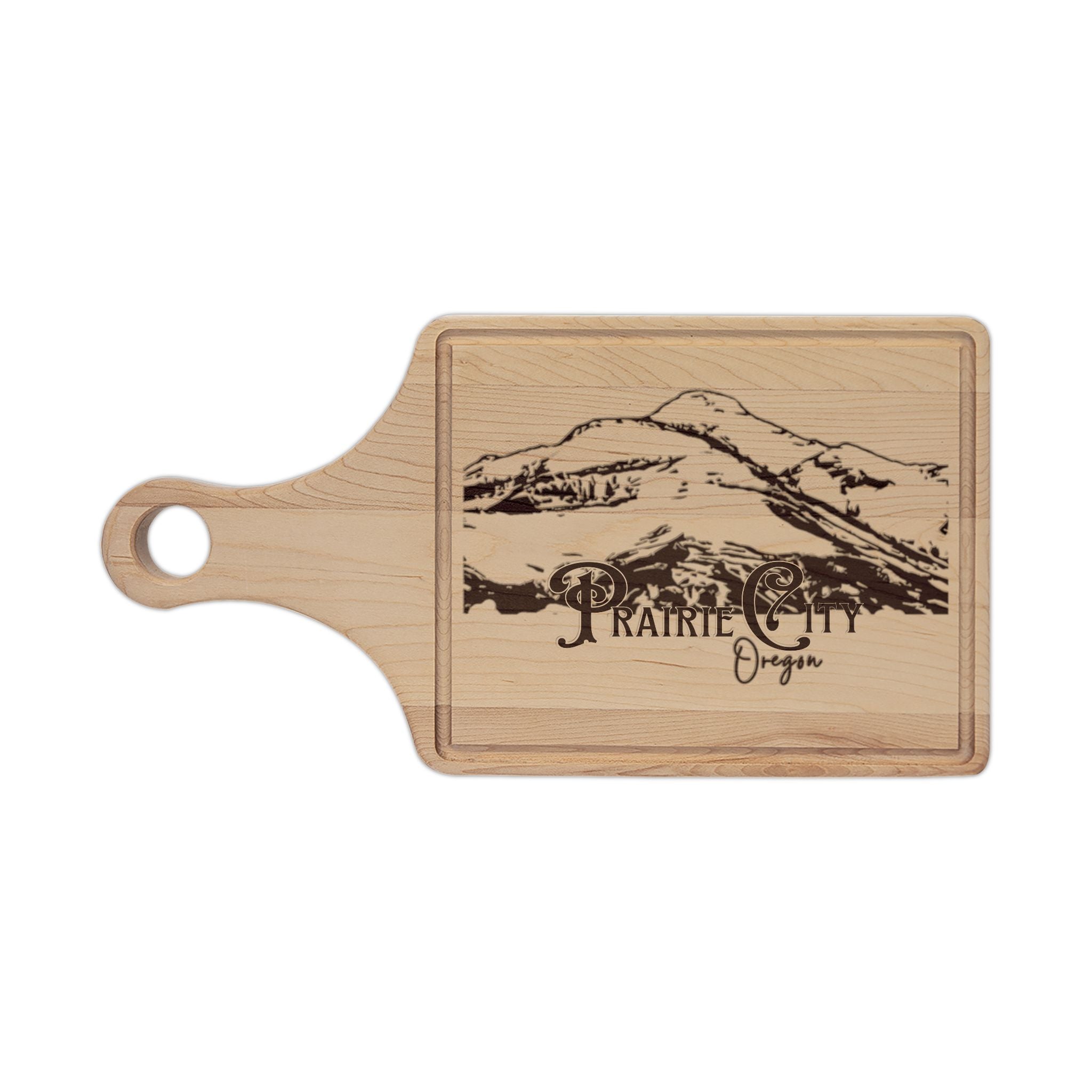 ]Prairie City]  Wooden Cutting Board (Engraving)